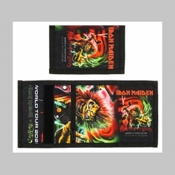Iron Maiden hrubá pevná textilná peňaženka s retiazkou a karabínkou Iron Maiden hrubá pevná textilná peňaženka s retiazkou a karabínkou